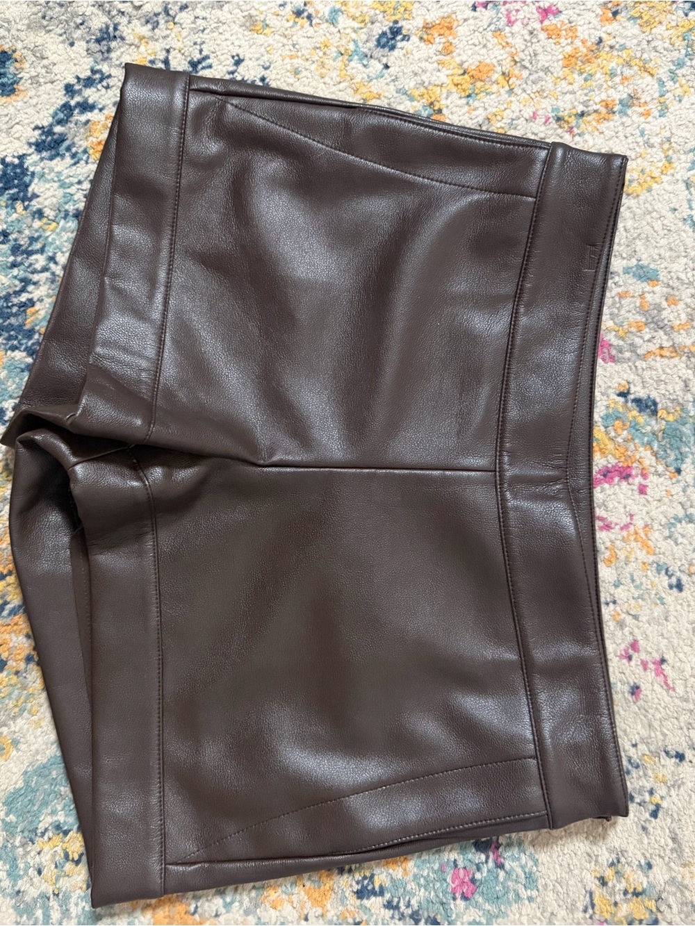 Marie Oliver Mia brown leather (PU)  shorts Marie Oliver